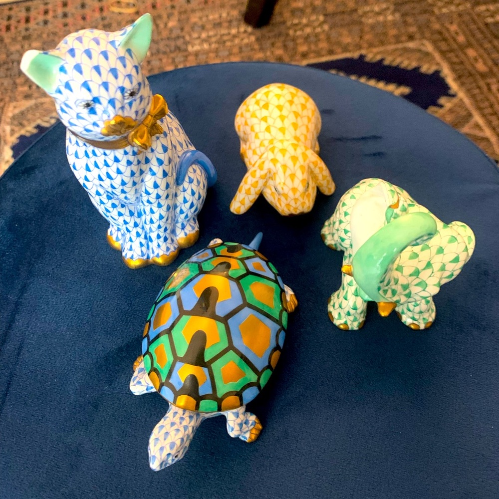 Herend Hungary Animal Figurines